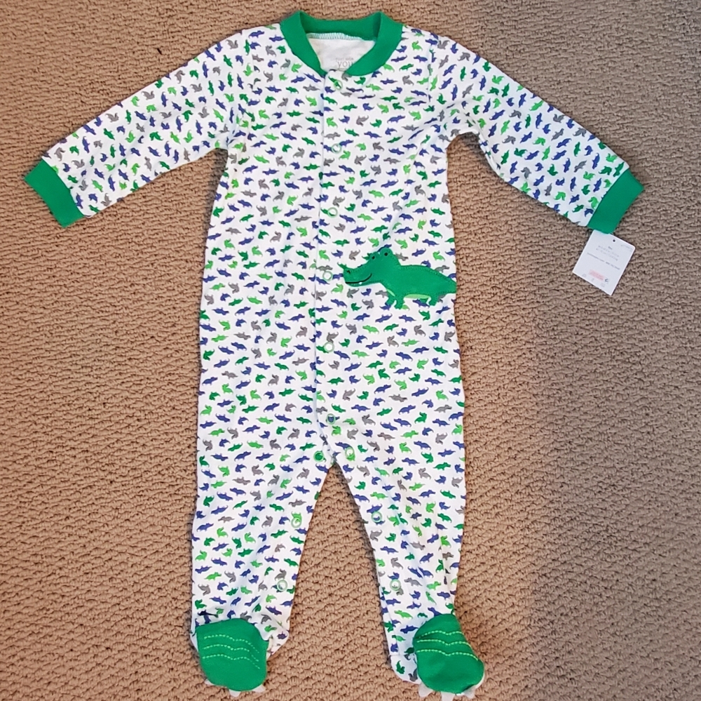 NWT Carter's Crocodile Footie Pajamas